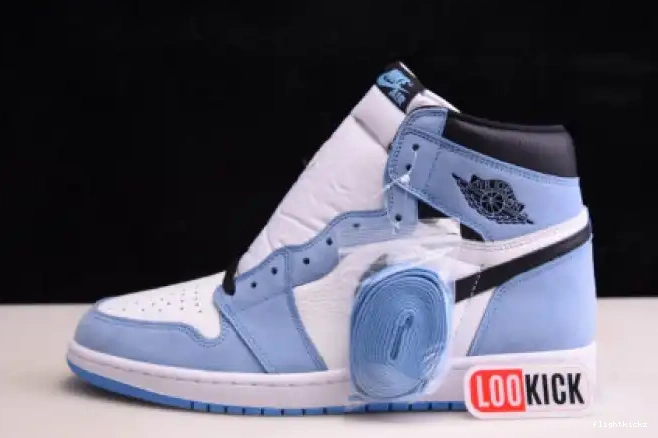 UNIVERSITY HIGH BLACK BLUE AIR WHITE JORDAN RETRO 555088-134 1 0601